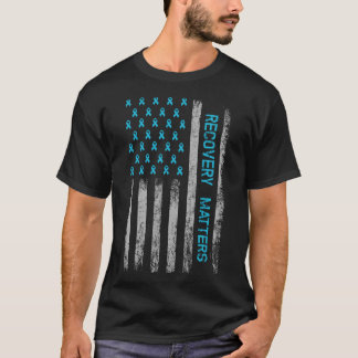 T-shirt Drogue Alcoolisme Guerrier de récupération de la t