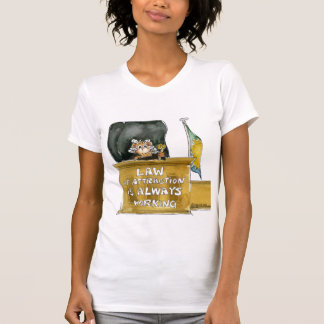 T-shirt Droit D'Attraction Toujours Travailler À La Chemis