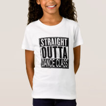 T-shirt droit de classe de danse d'Outta