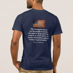 T-shirt Droit de porter des armes - Citation de Thomas Jef