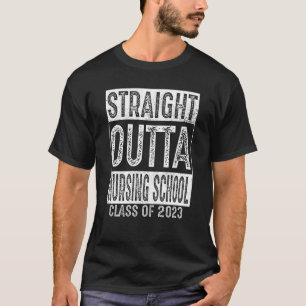 T-shirt Droit devant l'école de soins infirmiers classe 20