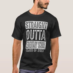 T-shirt Droit devant l'école élémentaire Classe 2023 Gradu