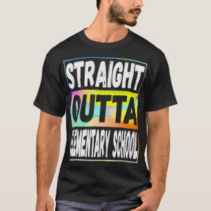 T-shirt Droit devant l'école primaire Graduation Colorf