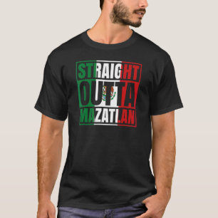 T-shirt Droit devant Mazatlán Sinaloa Mexique Mexicain Fla