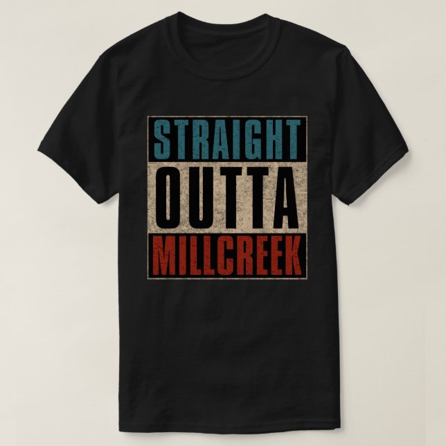 T-shirt Droit devant Millcreek Utah UT (Design devant)