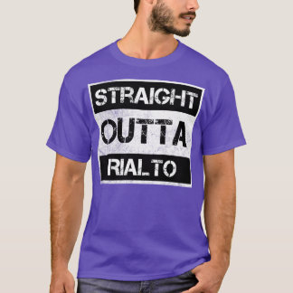 T-shirt Droit devant Rialto California Vintage Distresse