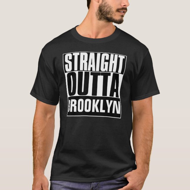 T-SHIRT DROIT D'OUTTA BROOKLYN (Devant)