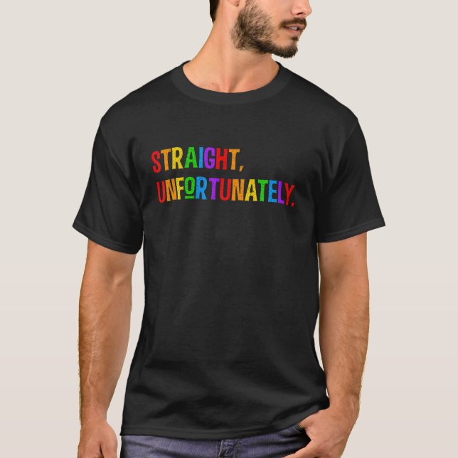 T-shirt Droit Malheureusement Rainbow Pride Ally Sh.Irt L (Devant)