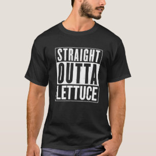 T-shirt Droit Outta laitue Vintage déprimée drôle