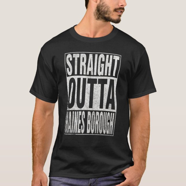 T-shirt DROITE HINES BOROUGH Cool Accueil Citation (Devant)