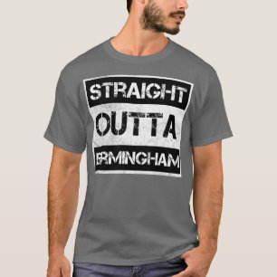 T-shirt Droite Outta Birmingham Alabama Vintage détresse