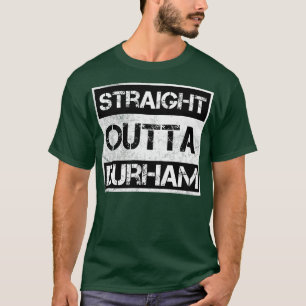 T-shirt Droite Outta Durham North olina Vintage Détresse