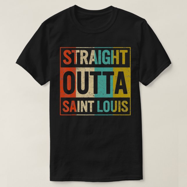 T-shirt Droite Sortie Saint Louis St (Design devant)