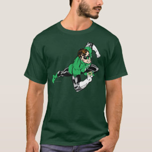 T-shirt Droite verte de saut de lanterne