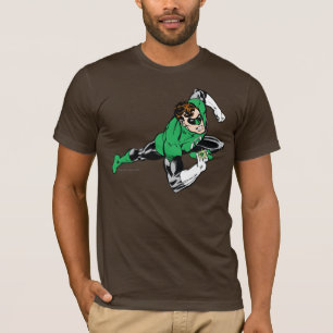 T-shirt Droite verte de saut de lanterne