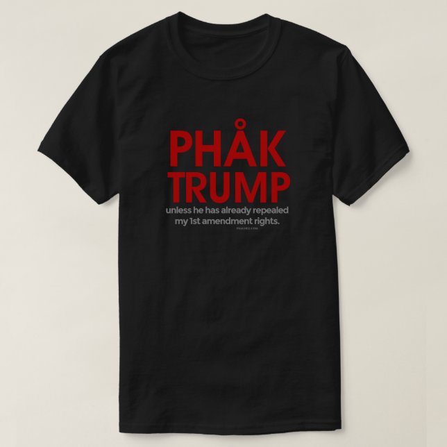 T-shirt Droites de ęr amendement d'atout de Phak (Design devant)