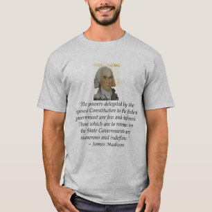 T-shirt Droites d'états de James Madison déclaration des