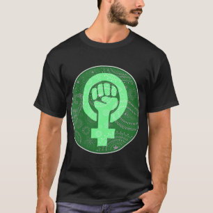 T-shirt Droits à l'avortement Féministe Poing Vert Bandana