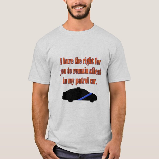 T-shirt Droits de l'officier (Devant)