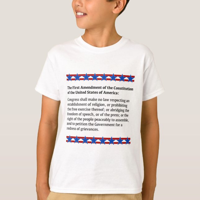T-shirt Droits de premier amendement (Devant)