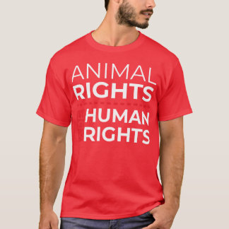 T-shirt Droits des animaux sont des droits de l'homme fami