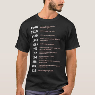 T-shirt Droits des femmes acquis par date - Droits des fem