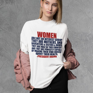 T-shirt Droits des femmes Citation Obama Féministe