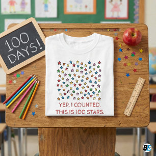 T-shirt Drôle 100 Jours D'École Ouais J'En Ai Compté 100 É