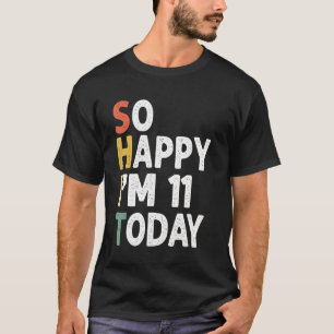T-shirt drôle 12 Ans Anniversaire Vintage Si Heureux Im 12