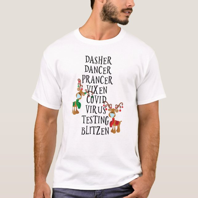 T-shirt Drôle 2020 Rennes Noms Noël (Devant)