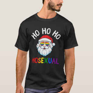 T-shirt Drôle 2021 Gay Père Noël LGBT Pride Hommes Femmes
