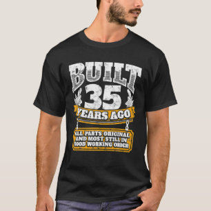 T-shirt Drôle 35e anniversaire B jour cadeau dire âge 35 a