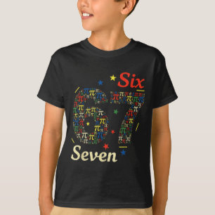 T-shirt Drôle 3.14 67 6 7 mème design mignon maths nerd ge