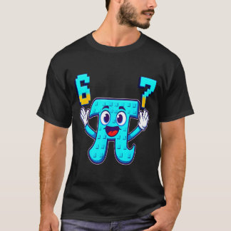 T-shirt Drôle 3.14 6 7 mème maths nerd genz pourriture de