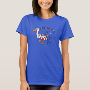 T-shirt Drôle 4 juillet canard mignon enfants