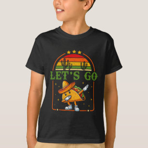 T-shirt Drôle 4 juillet Patriotic Dabbing Taco Meme Let'