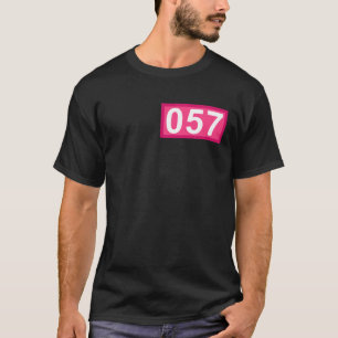 T-shirt Drôle 57 Ans Cadeaux Numéro 057 Patch 57Th Birt