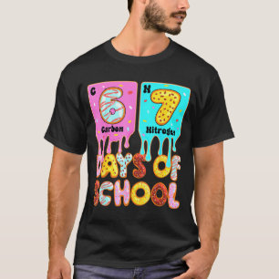 T-shirt Drôle 67 Jours D'école Mème Tableau Périodique Dri