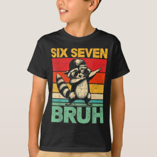 T-shirt Drôle 67 Mème Garçons Enfants 6 7 Dabbing Six Sept