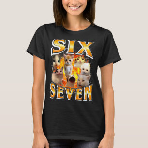 T-shirt Drôle 67 Mème Six Sept Chat Mème Drôle Bootleg Gra
