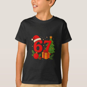 T-shirt Drôle 67 Noël 6 7 Six Sept Meme 6 7 Correspondant
