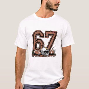 T-shirt Drôle 6-7 Drip Football Américain 67 Six Sept Mème