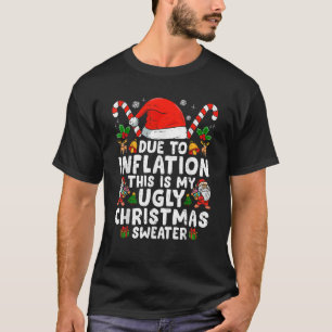 T-shirt Drôle à cause de l'inflation C'est mon mauvais pul