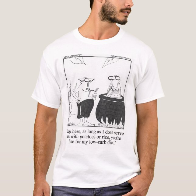 T-shirt drôle à faible teneur en glucides (Devant)