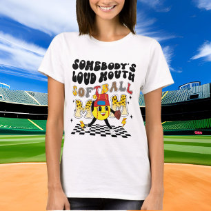 T-shirt drôle à la bouche moltball Maman art de mots