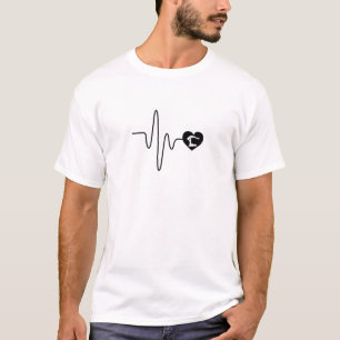 T-shirt Drôle Acroyoga Heartbeat partenaire Yoga