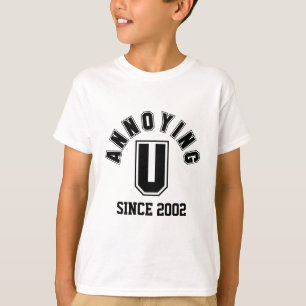T-shirt Drôle Agaçant Vous Garçon Tee, Noir