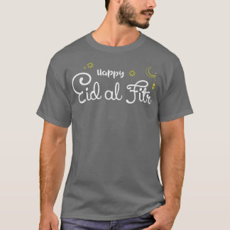 T-shirt Drôle Aïd al-Fitr Moubarak Citation Happy Muslim E