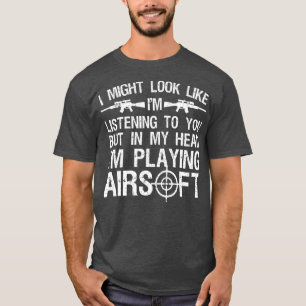T-shirt Drôle Airsoft Art Hommes Enfants Airsoft Lover Gun