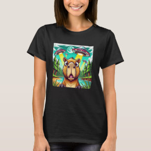 T-shirt Drôle Alien mème Amoureux des animaux Zookeeper mi